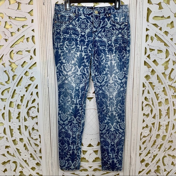 Sacred Virtue Bohemian Damask Print Skinny - Picture 1 of 4